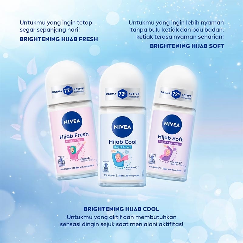 Nivea Deodorant Brightening Hijab Roll-On 50Ml