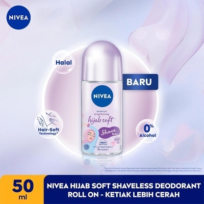 NIVEA Nivea Hijab Soft Shaveless Deodorant Roll On 50mL