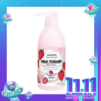 WATSONS Milk Yogurt Body Lotion Strawberry 530Ml