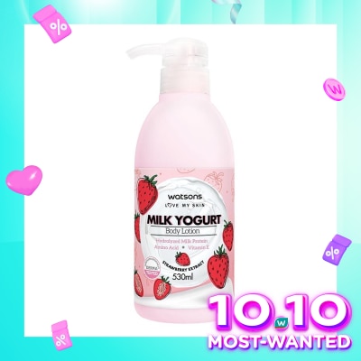 WATSONS Watsons Milk Yogurt Body Lotion Strawberry 530Ml