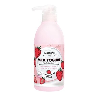 WATSONS W MILK YOGURT B/LOT STRAWBERRY 530ML