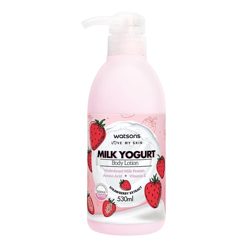 W MILK YOGURT B/LOT STRAWBERRY 530ML