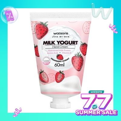 WATSONS Watsons Milk Yogurt Hand Cream Strawberry 60Ml