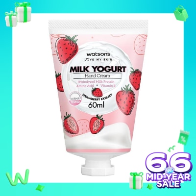 WATSONS Watsons Milk Yogurt Hand Cream Strawberry 60Ml