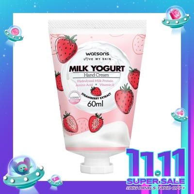 WATSONS Milk Yogurt Hand Cream Strawberry 60Ml