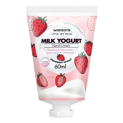 WATSONS W MILK YOGURT HAND CREAM STRAWBERRY 60ML