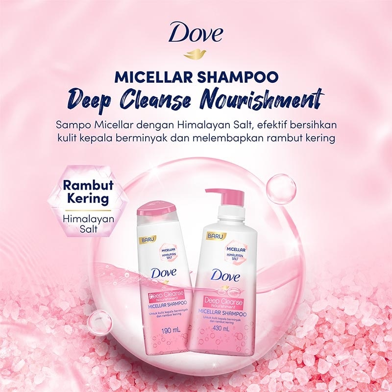 Dove Shampoo Micellar Deep Cleanse Nourishment 190Ml