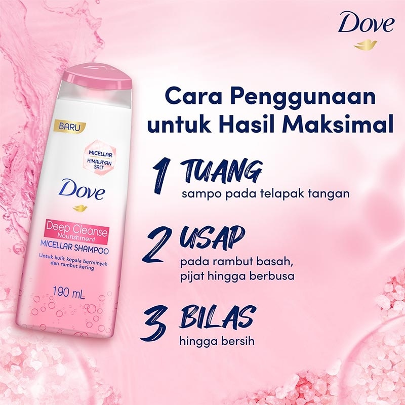 Dove Shampoo Micellar Deep Cleanse 430Ml