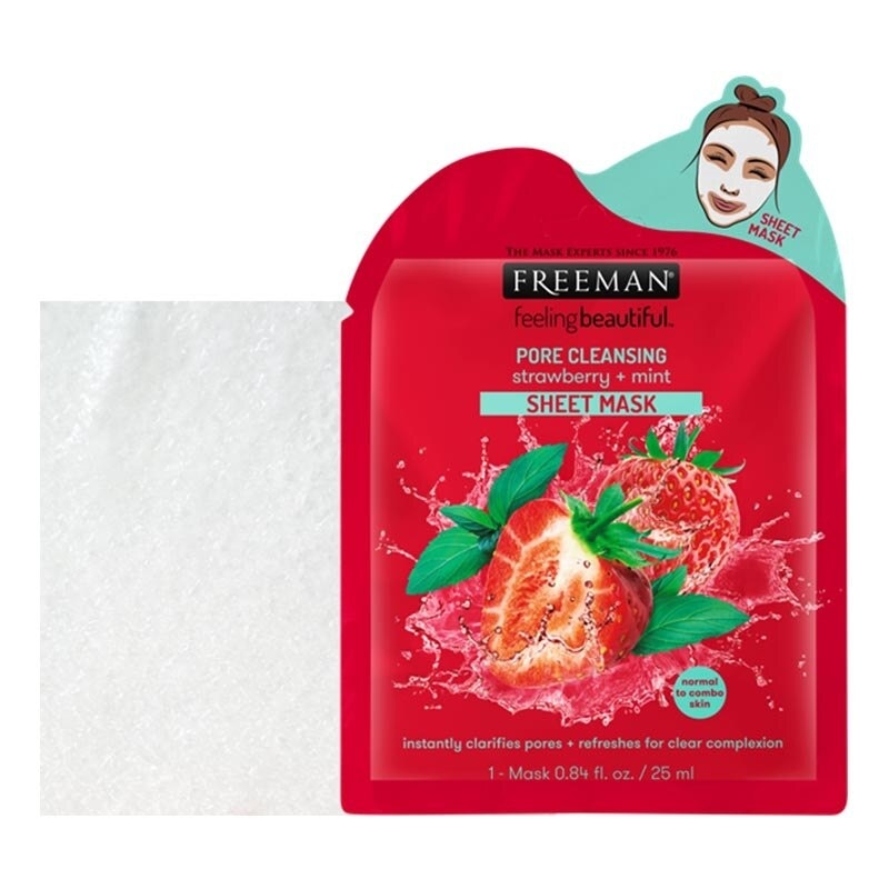 Pore Cleansing Strawberry + Mint Sheet Mask