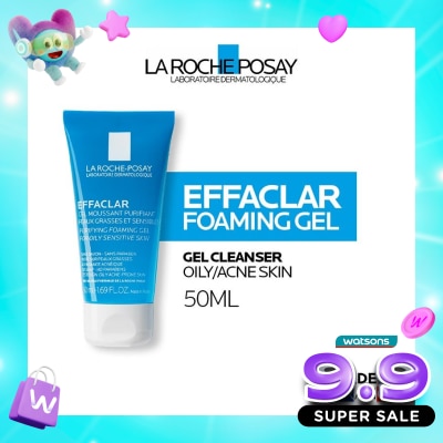 LA ROCHE POSAY - Effaclar Foaming Gel Cleanser 50ml - Facial Wash Kulit Jerawat/ Berminyak image