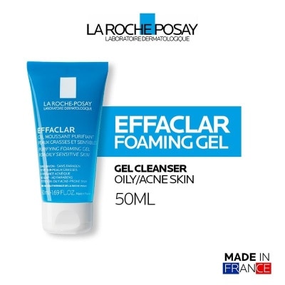 LA ROCHE POSAY Effaclar Foaming Gel Cleanser 50ml - Facial Wash Kulit Jerawat/ Berminyak