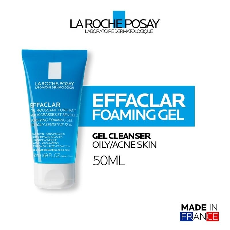 Effaclar Foaming Gel Cleanser 50ml - Facial Wash Kulit Jerawat/ Berminyak