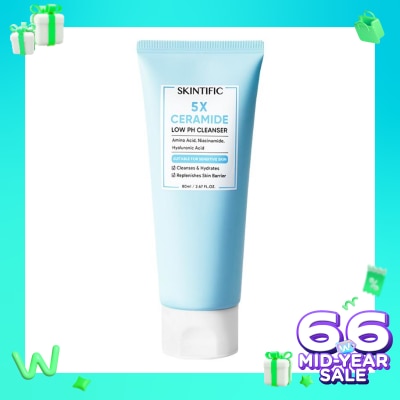 SKINTIFIC Skintific 5X Ceramide Low Ph Cleanser 80ml