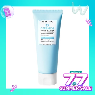 SKINTIFIC Skintific 5X Ceramide Low Ph Cleanser 80ml