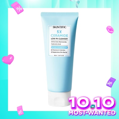 SKINTIFIC Skintific 5X Ceramide Low Ph Cleanser 80ml