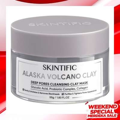 SKINTIFIC Skintific Alaska Volcano Deep Pores Cleansing Clay Mask 55g