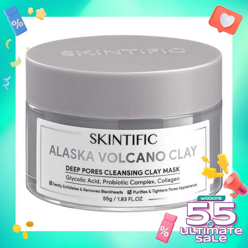 Skintific Alaska Volcano Deep Pores Cleansing Clay Mask 55g
