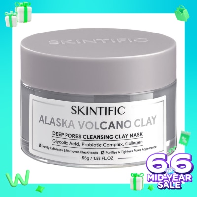 SKINTIFIC Skintific Alaska Volcano Deep Pores Cleansing Clay Mask 55g