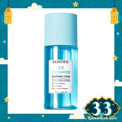 SKINTIFIC 5X Ceramide Soothing Toner 80ml