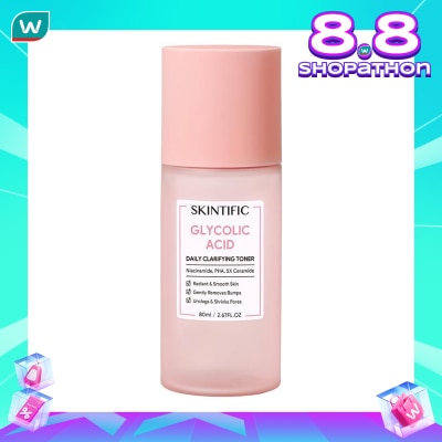 SKINTIFIC Glycolic Acid Daily Clarifying Toner 80ml