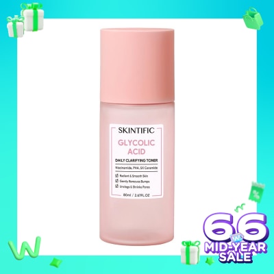SKINTIFIC Glycolic Acid Daily Clarifying Toner 80ml