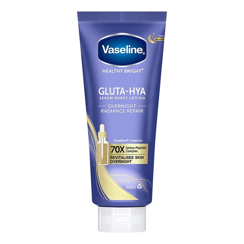 Vaseline Gluta-Hya Serum Lotion Overnight 330 Ml
