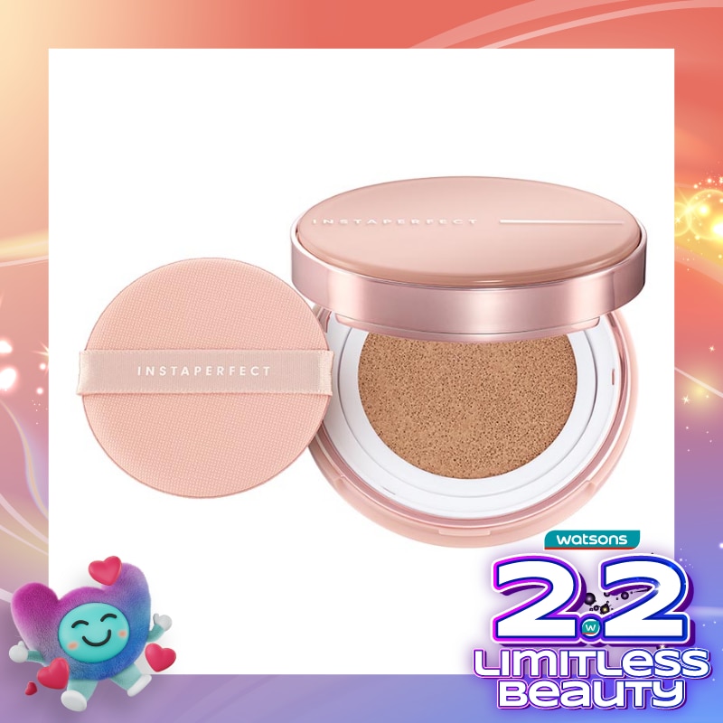 Skincover Air Cushion W43 Creme Sand 11g - Make Up Cushion Foundation Blurring Semi Matte Finish (Real Skin Buildable Coverage - Transferproof - Non-Comedogenic)