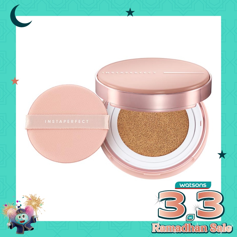 Skincover Air Cushion N52 Almond 11g - Make Up Cushion Foundation Blurring Semi Matte Finish (Real Skin Buildable Coverage - Transferproof - Non-Comedogenic)