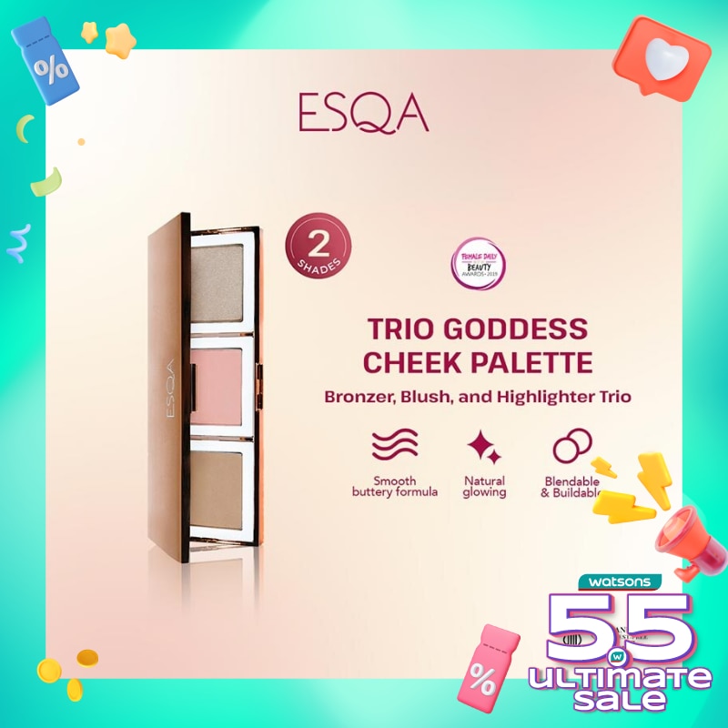 ESQA Trio Goddess Cheek Palette Aphrodite 9 g