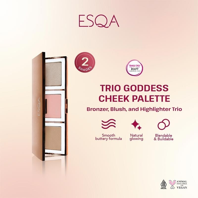 ESQA Trio Goddess Cheek Palette Aphrodite 9 g