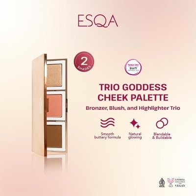 ESQA Esqa Trio Goddess Cheek Palette Athena 9g