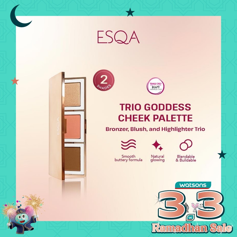 Esqa Trio Goddess Cheek Palette Athena 9g