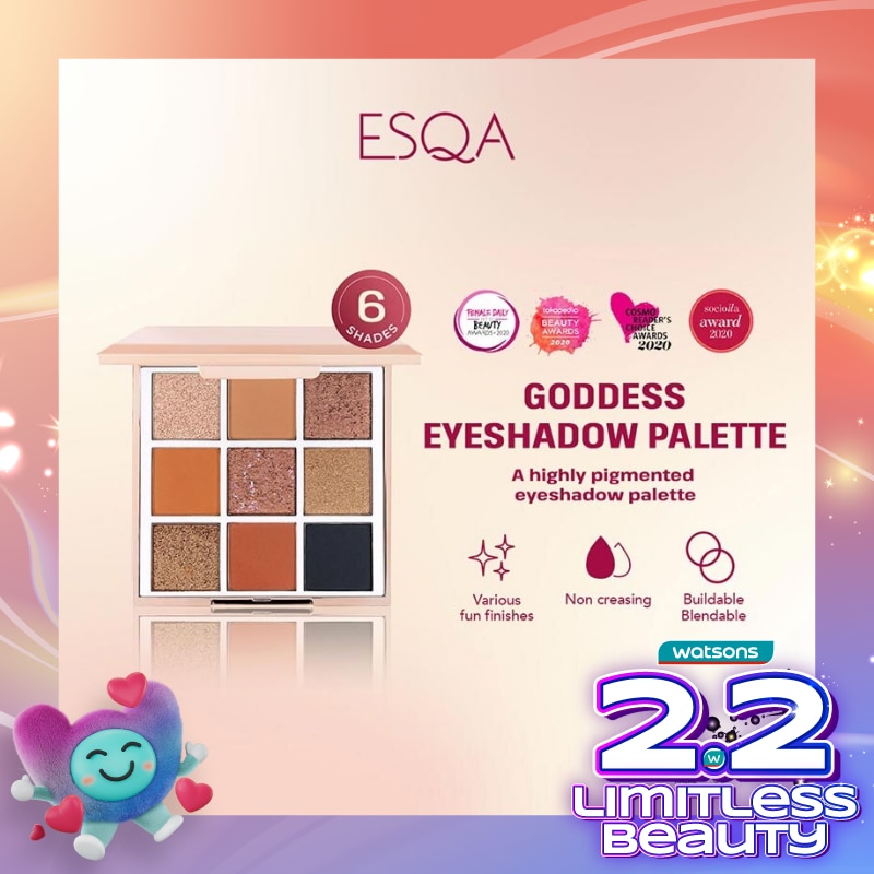 Esqa Goddess Eyeshadow Palette Bronze 9g