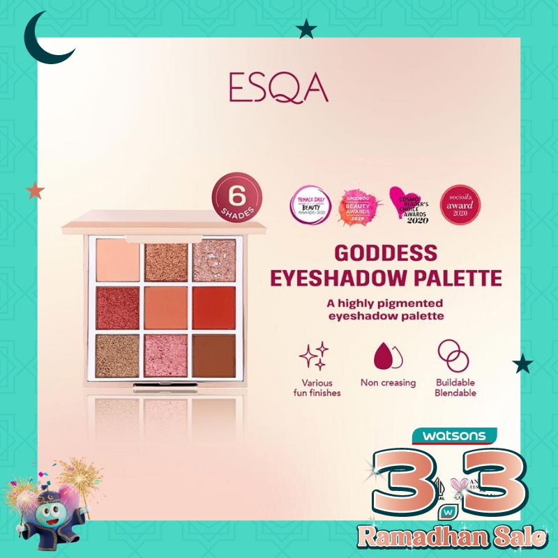 ESQA Esqa Goddess Eyeshadow Palette Peach 9g