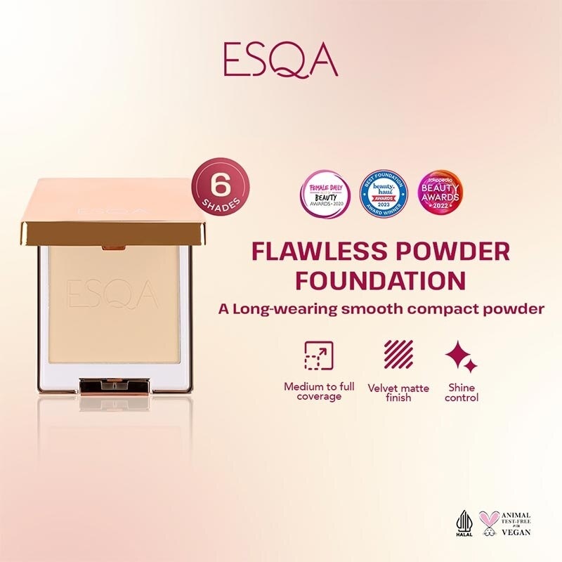 ESQA Flawless Powder Foundation Vanilla 6.5 g