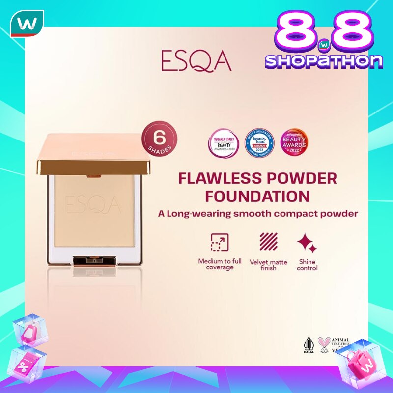 Esqa Flawless Powder Foundation Caramel 6.5g