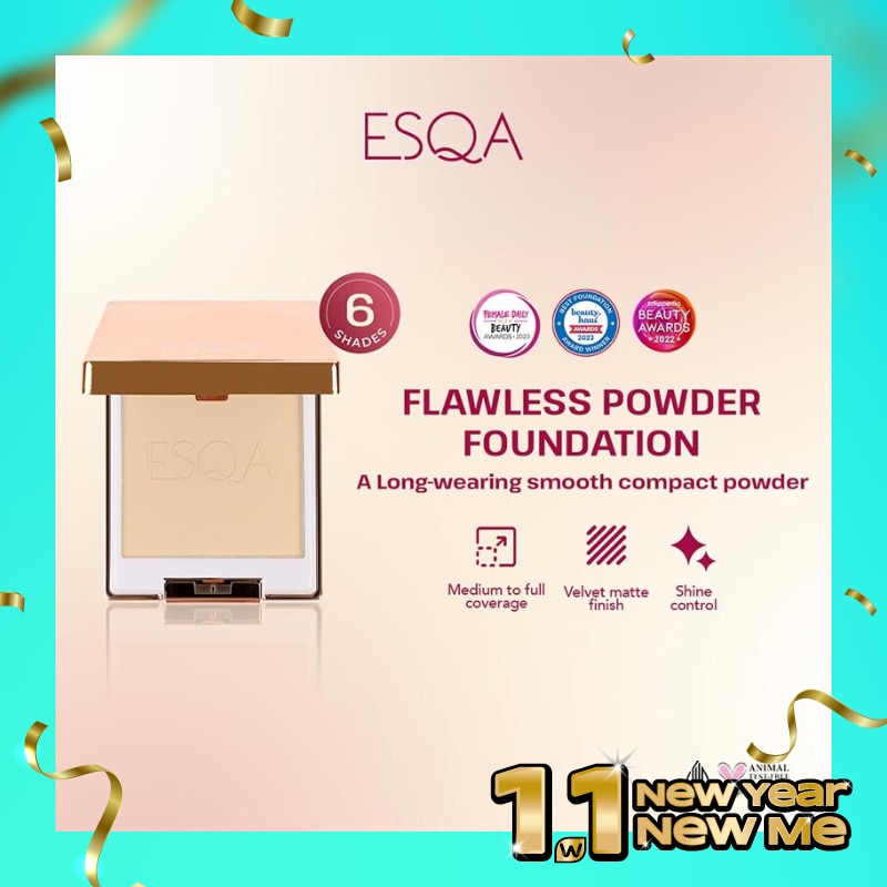 ESQA Esqa Flawless Powder Foundation Caramel 6.5g