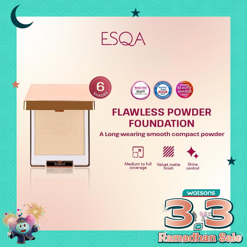 Esqa Flawless Powder Foundation Caramel 6.5g