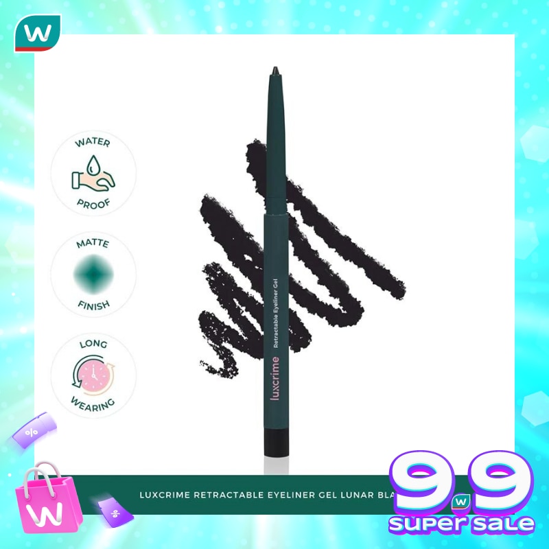 LUXCRIME Luxcrime Retractable Eyeliner Gel Lunar Black