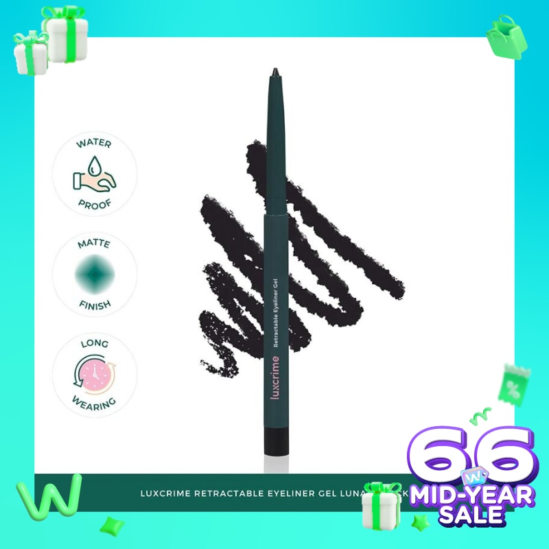 LUXCRIME Luxcrime Retractable Eyeliner Gel Lunar Black
