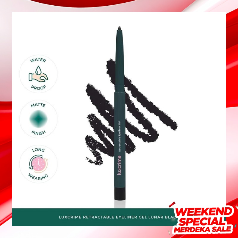 LUXCRIME Luxcrime Retractable Eyeliner Gel Lunar Black