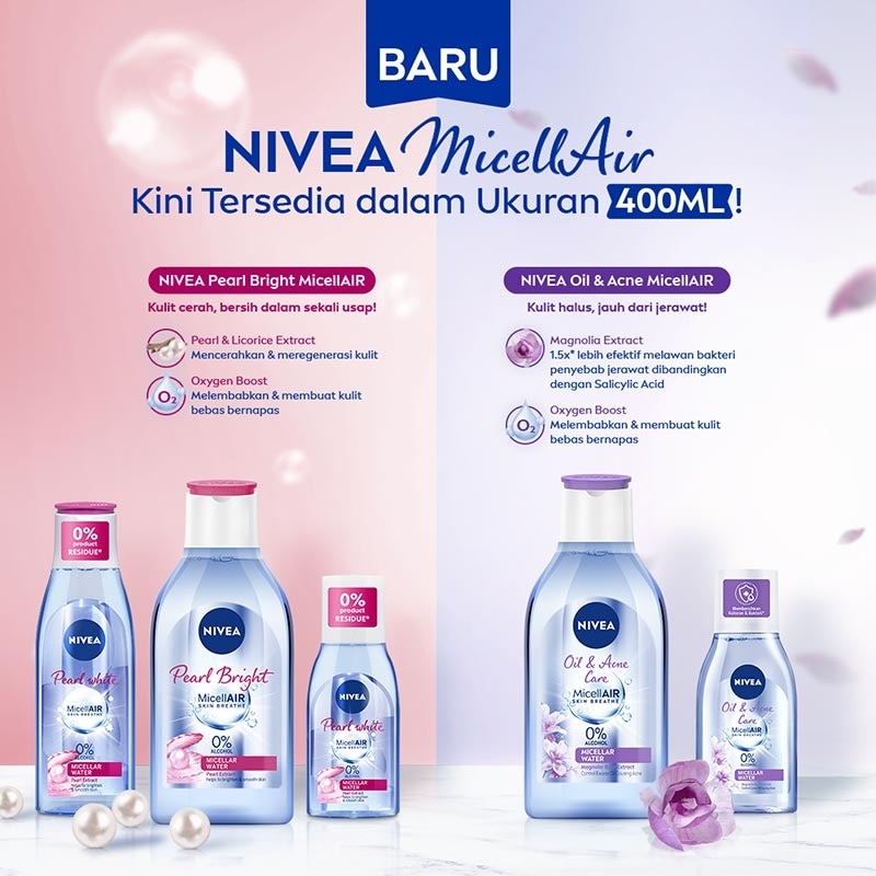 Nivea MicellAir Micellar Water Oil & Acne Care 400ml