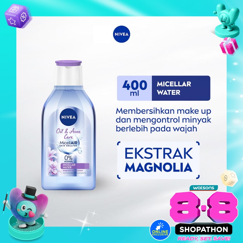 Nivea MicellAir Micellar Water Oil & Acne Care 400ml image