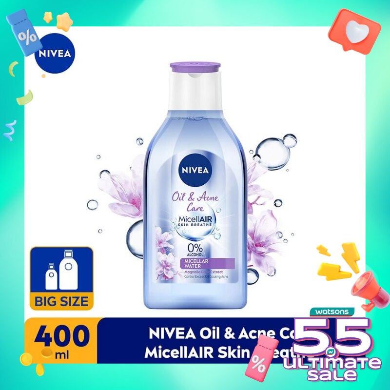 Nivea MicellAir Micellar Water Oil & Acne Care 400ml