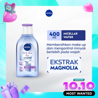 NIVEA Nivea MicellAir Micellar Water Oil & Acne Care 400ml image