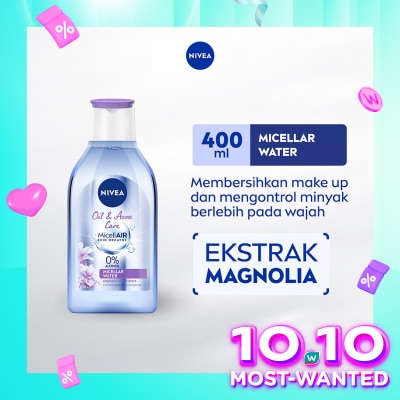 NIVEA Nivea MicellAir Micellar Water Oil & Acne Care 400ml