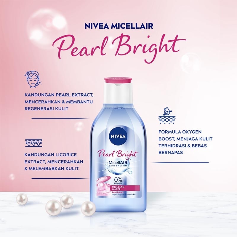 Nivea MicellAir Micellar Water Pearl Bright 400ml