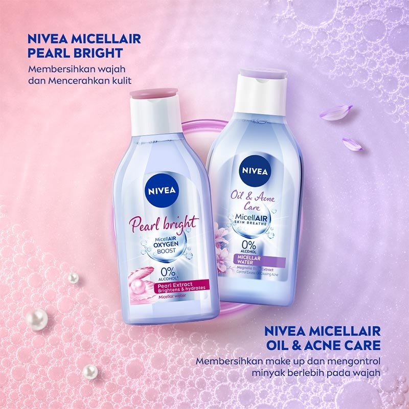 Nivea Micellar Water Pearl Bright MicellAir Oxygen Boost 400ml