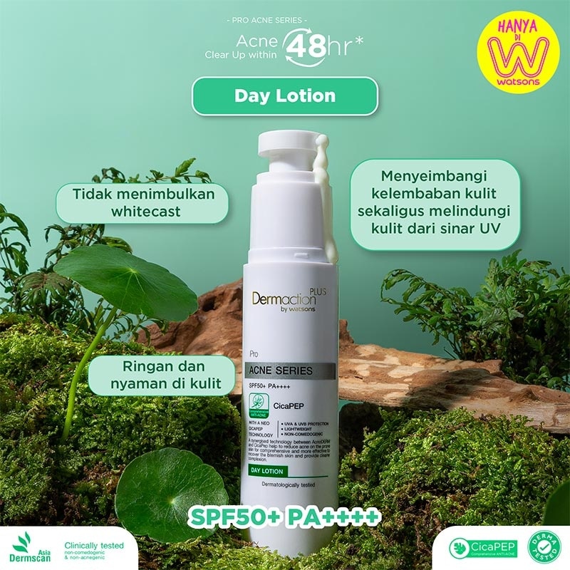 Dermaction Plus by Watsons Acne Series SPF 50+ PA ++++ Day Lotion 40ml