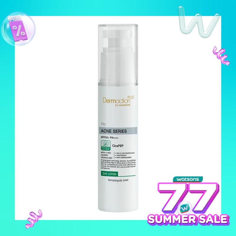 Dermaction Plus by Watsons Acne Series SPF 50+ PA ++++ Day Lotion 40ml